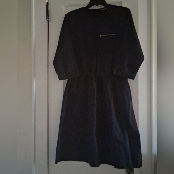 Bianca Nero Superfine shirting Dresses & Skirts - Large Black Dress